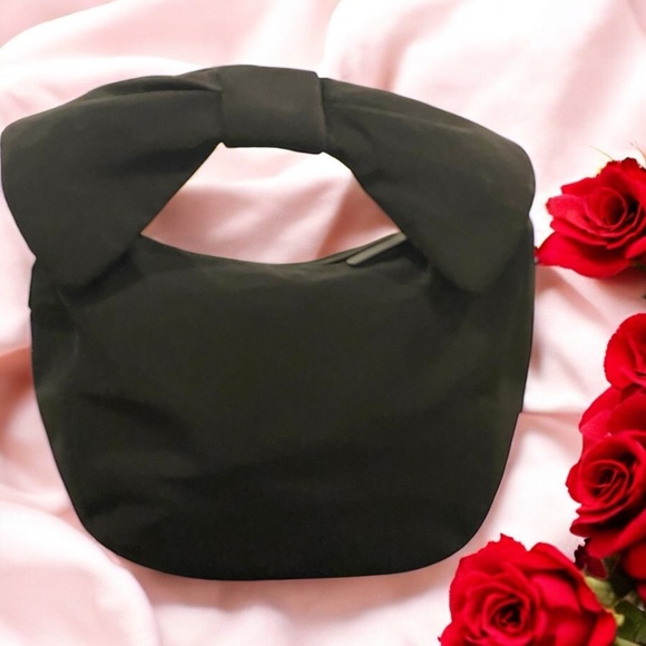 Kate Spade Haring Lane Jenny Black Nylon Bow Handle Bag - Picture 3 of 16